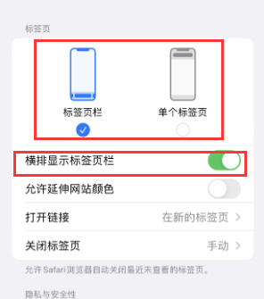 都江堰iPhone授权维修分享Safari浏览器如何切换标签栏位置 